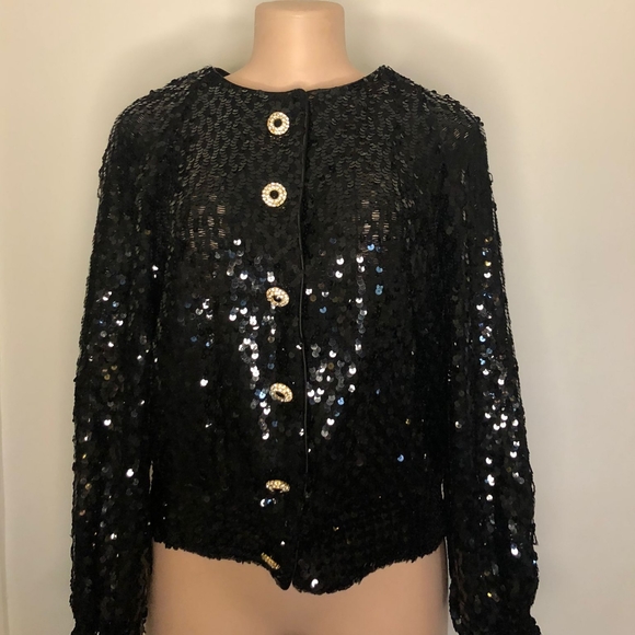 Saks Fifth Avenue Sequin jacket - Picture 1 of 4